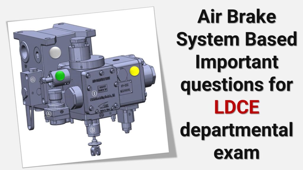 Air Brake System-C&W Railway-Air Brake-Brake System-LDCE exam