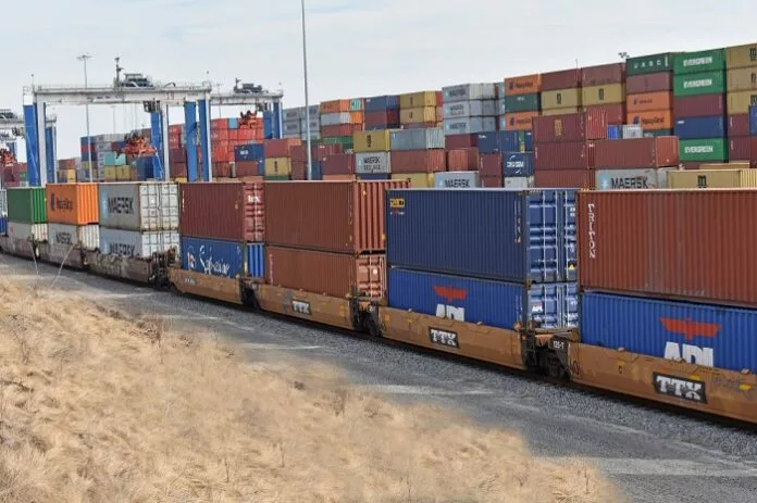 double stack container train